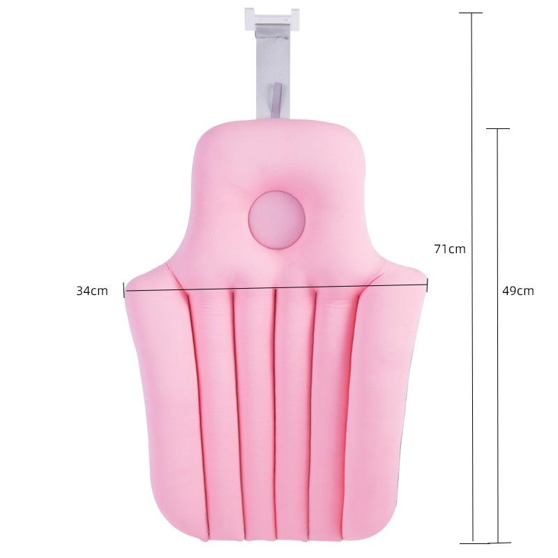 1PC Cushion Butterfly Bathtub Pillow with Suction Cups Hooks Breathable Bathroom Bathtub Quick-drying