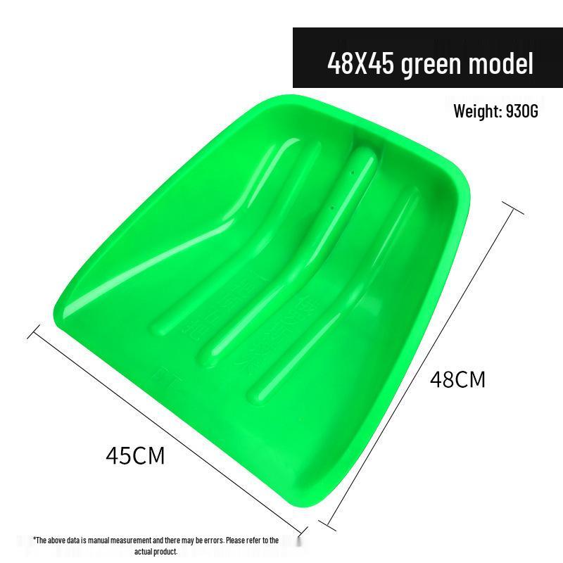 Extra Wide Tempered Iron and Plastic Snow & Grain Shovel