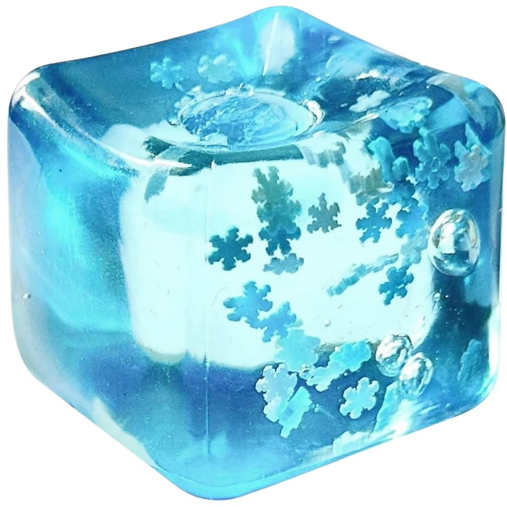 Cubetti di Ghiaccio Fiocco di Neve Squishy, Lento Ritorno, Giocattolo Sensoriale Fidget, Cubetti di Ghiaccio Morbidi, Sollievo dallo Stress, Giocattolo da Spremere, Esercizio per le Mani, Strumento Calmante
