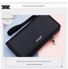 Men's Large Capacity Long Zipper Wallet Wristlet Clutch and Phone Bag