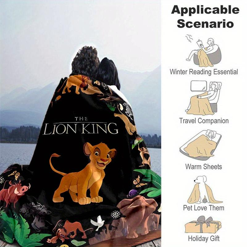 1pc, The Lion King (8) Home Decor Blanket: Cozy Flannel Throw for Bedroom, Living Room, Travel, Camping, Car