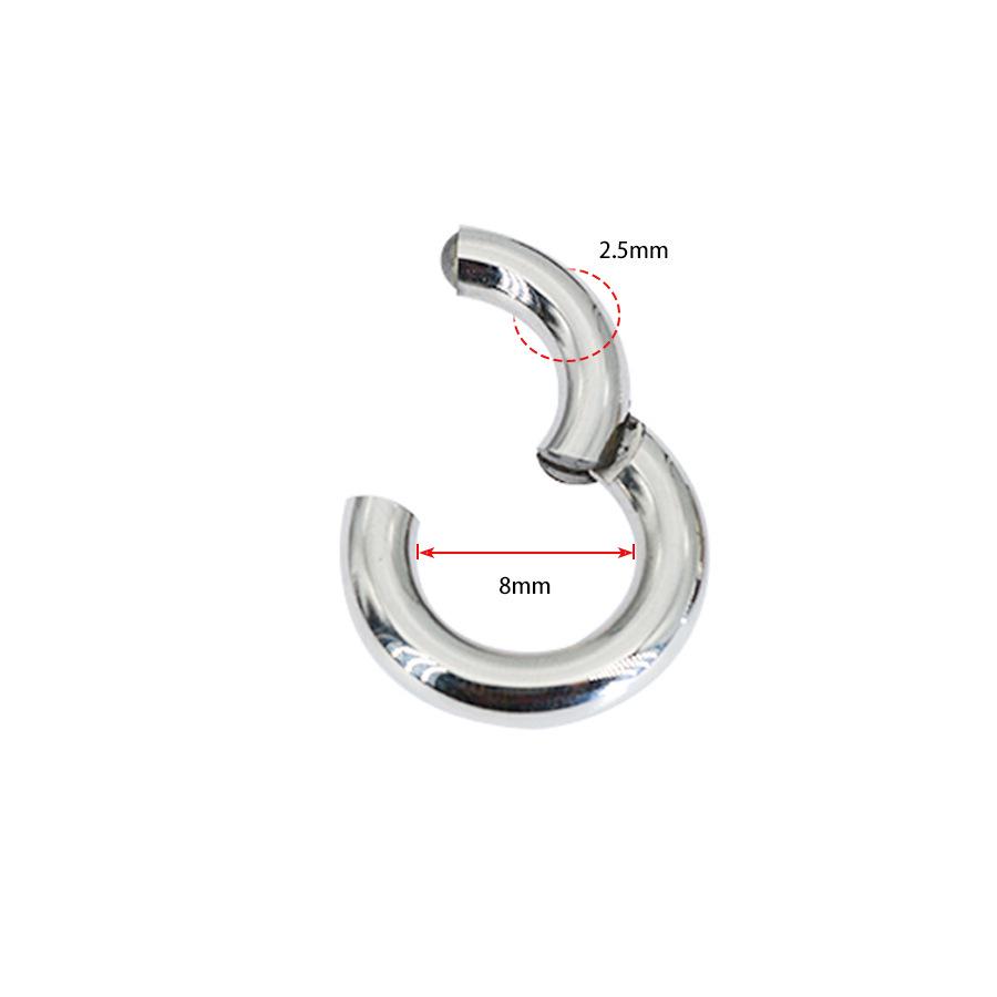 Large Stainless Steel Nose & Lip Ring - Minimalist Basic Circle for Universal Wear