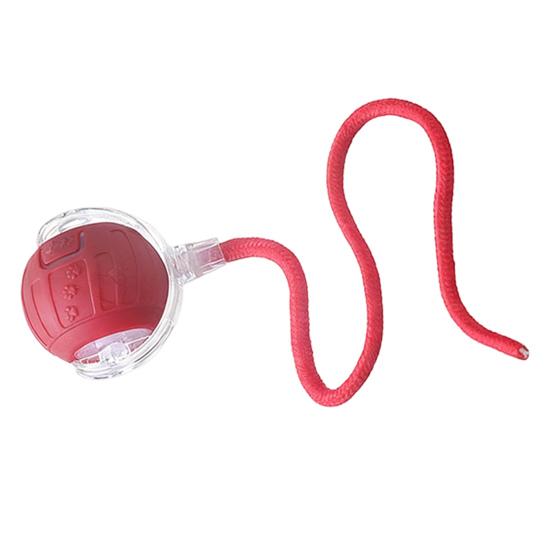 Cat Interactive Ball Toy Automatic Rolling 3 Modes Cat Toy Ball USB Charging Cat Self-Play Ball with Rope for All Indoor Cats