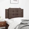 VidaXL Coussin de Tête de Lit, Oreiller Rembourré de Tête de Lit, Accessoire de Lit de Chambre à Coucher Intérieur, Marron 374845