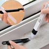 Portable Two-in-one Cleaning Brush Multifunctional Door and Window Keyboard Groove Cleaner Dust Shovel Window Rail Cleaning Tool