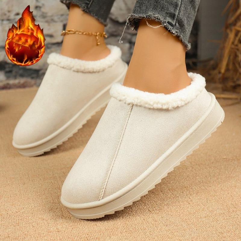 Damen Übergröße Modische Geschlossene Baumwollgefütterte Hausschuhe Stiefel Neuer Winter Schnee-Stil