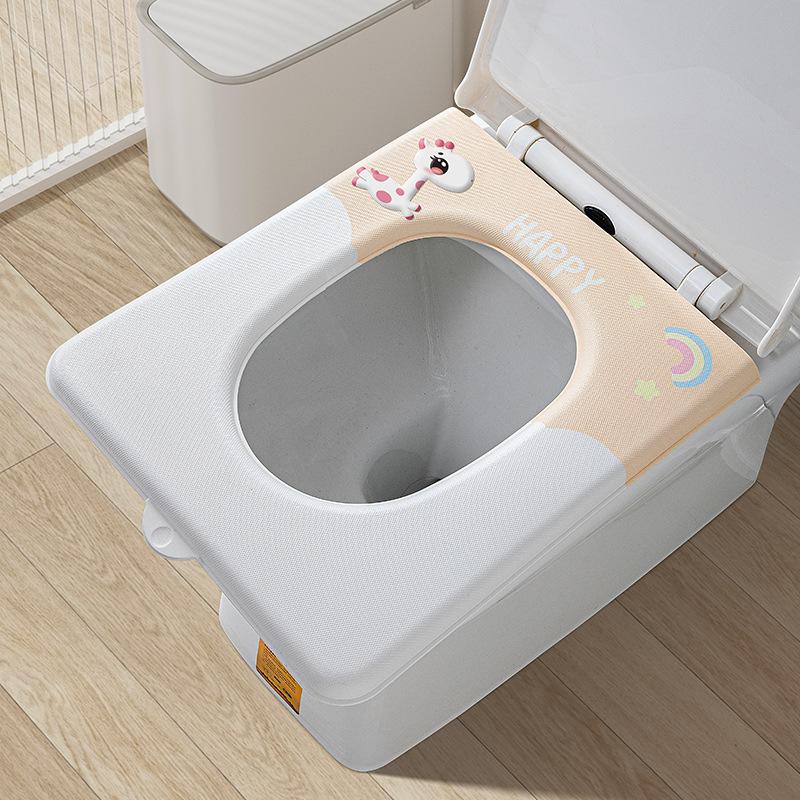 The toilet seat cushion can be wiped, and the toilet seat cover in summer is universal in all seasons. It is clean, antibacterial and mildew-proof.