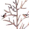 Metal Earring Rack Necklace Organizer Jewelry Holder Ornament Display Tree Stand (Bronze)