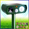 Solar-Powered Ultrasonic Pest & Bird Repeller with Infrared and Flashing Light