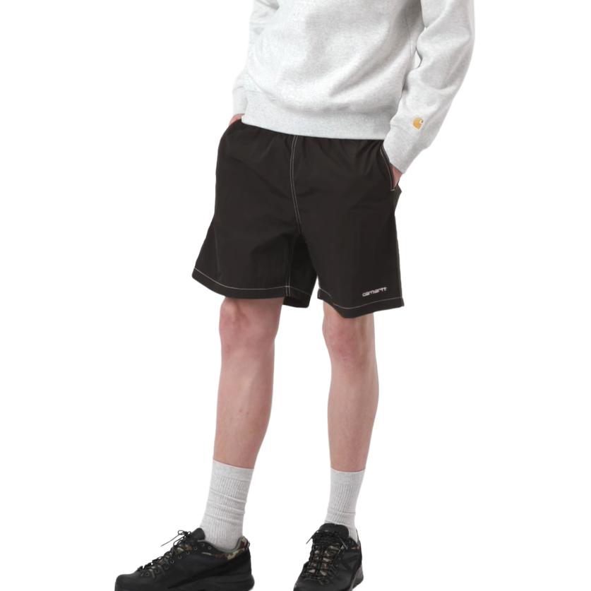 Carhartt WIP SS25 Canby Swim Trunks Contrast Stitch Embroidered Logo Side Pocket Comfortable Minimalist Swim Shorts Men Swim Trunks I034570-0D2-XX