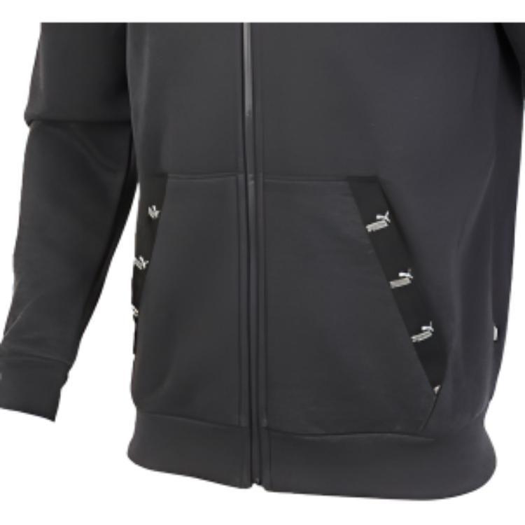 PUMA Jackets Men's Black Gray Color Hooded Moderate Other 583523-07