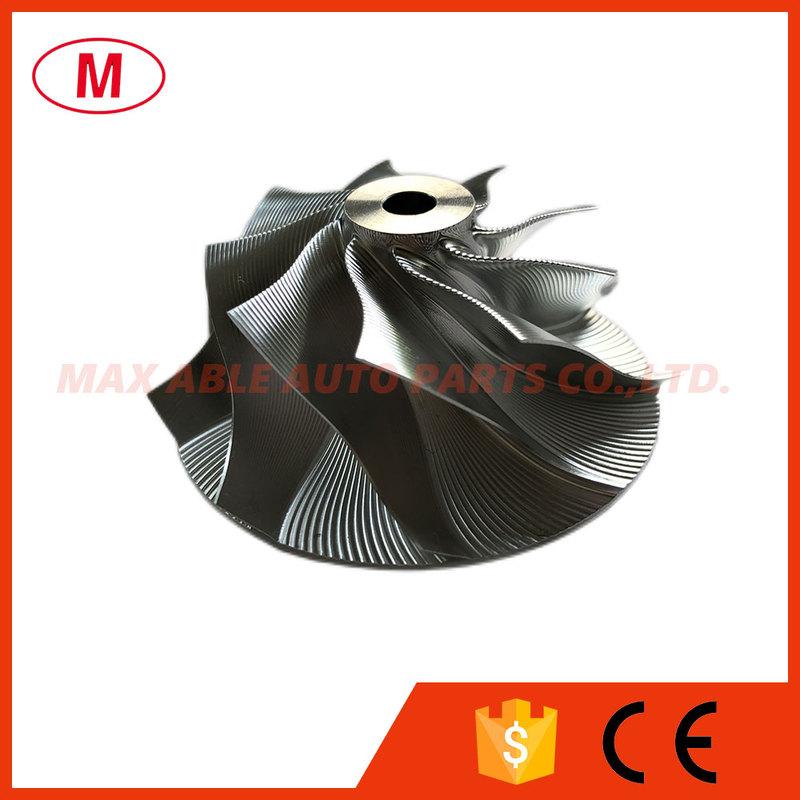 TD04HL 39.60/51.00mm 9+0 blades Turbo Billet Compressor Wheel/Aluminum 2618/Point Milling/Turbocharger Impeller for CHRA/Core