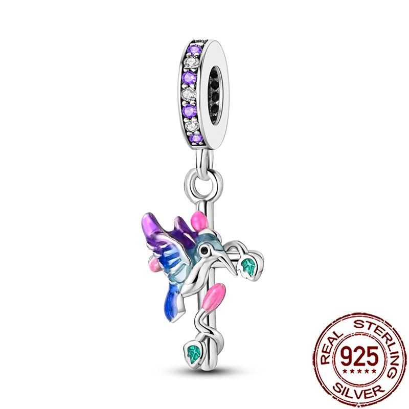 Charms Copper Angel Crucifix Cross Dangle Religious Beads Fit Snake Chain Bracelet Necklace Women Diy Jewelry