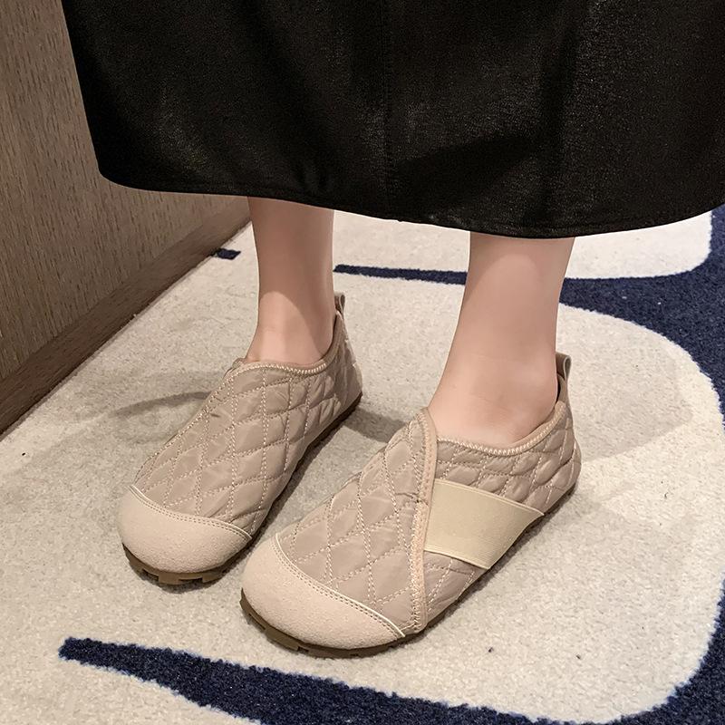 Xiaoxiang Single Shoes Women's Spring and Autumn New Shallow Mouth Soft Sole Soft Surface Casual and Comfortable One-pedal Lazy Grandma Shoes