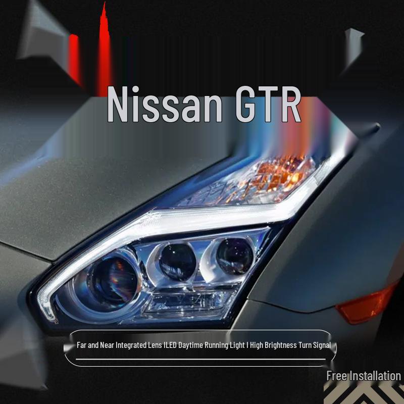 

Совместим с 07-18 Nissan GTR R35: Светодиодные дневные ходовые огни в стиле God of War, блок фары.
