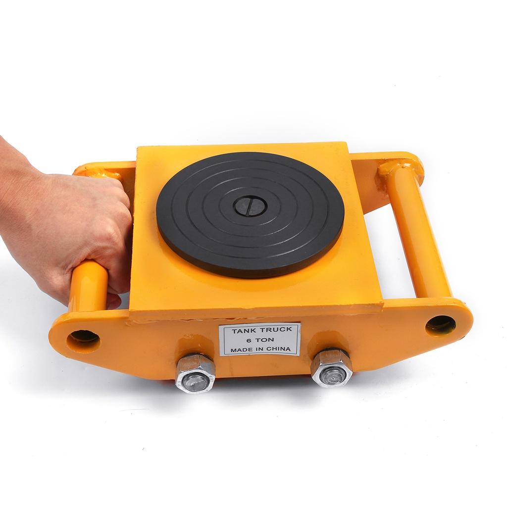 Cast Steel And PU Durable Machine 6T/13200lb Dolly Skate Machinery Roller Mover Cargo Trolley