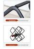 Elegant Checkered Red Wine Rack Ornament for Living Room Cabinet Storage