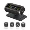 TPMS Car Tire Pressure Alarm Monitor System 4 Sensors Display Solar Tyre Pressure Temperature Warning