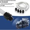 353020 Pool Booster Pump Hose Kit Replacement for Pen-tair Booster Pump & Polaris Pool Cleaner - 6-foot Pool Hose & 4 Hose Adapters