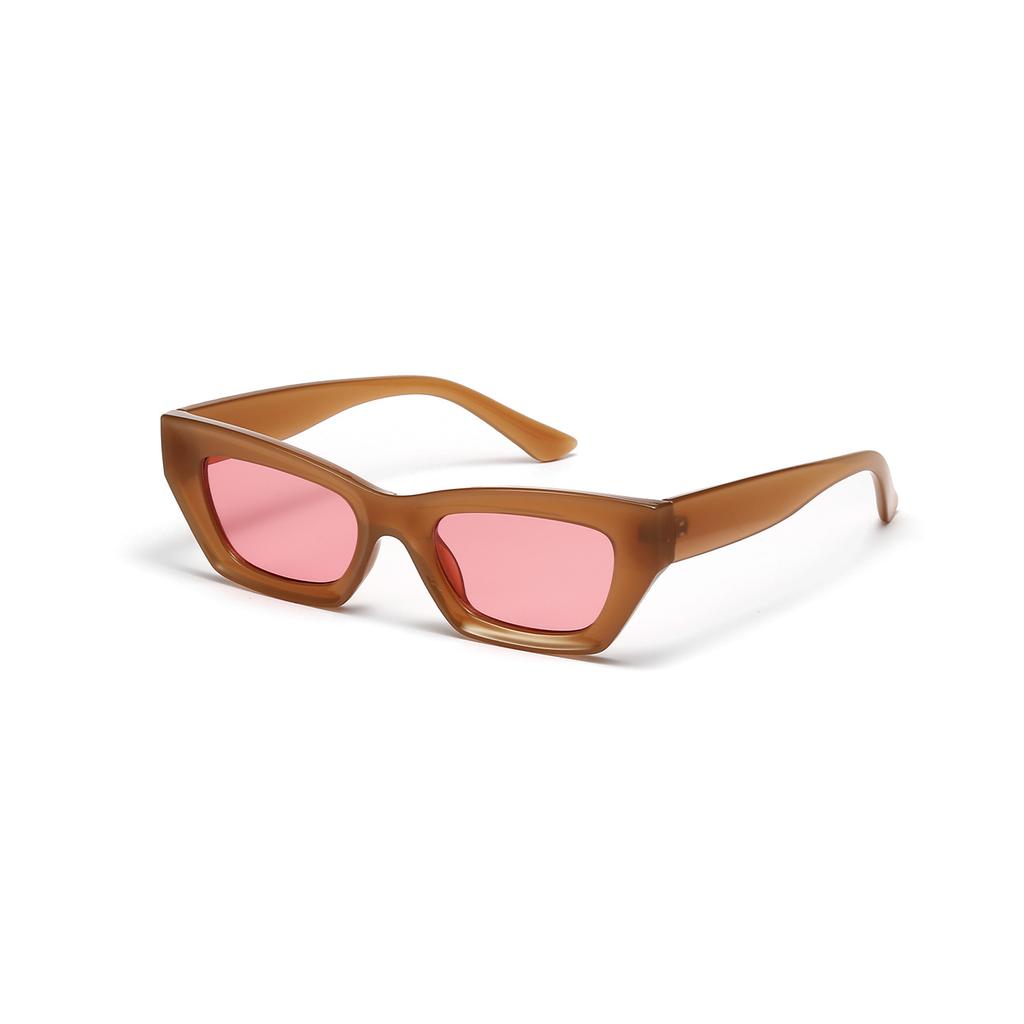 Small Frame Sunglasses Women'S Cat Eye Sunglasses Men'S Candy-Colored Ins Wind Glasses