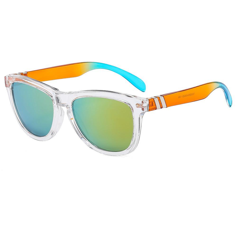 European-American Retro Sporty Square Frame Sunglasses - Trendy Fashion Style