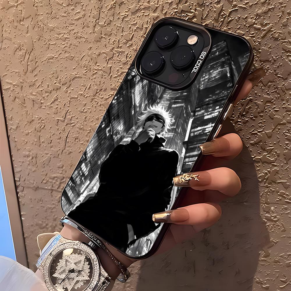 J-Jujutsu K-Kaisen G-Gojo Phone Case For IPhone17 Air 16 15 14 Plus 13 12 11 Pro XS Max Silver Black Bumper Case