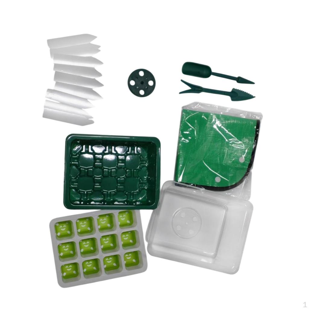 Indoor Plant Growth Kit with Mini Greenhouse for Seedling Preparation
