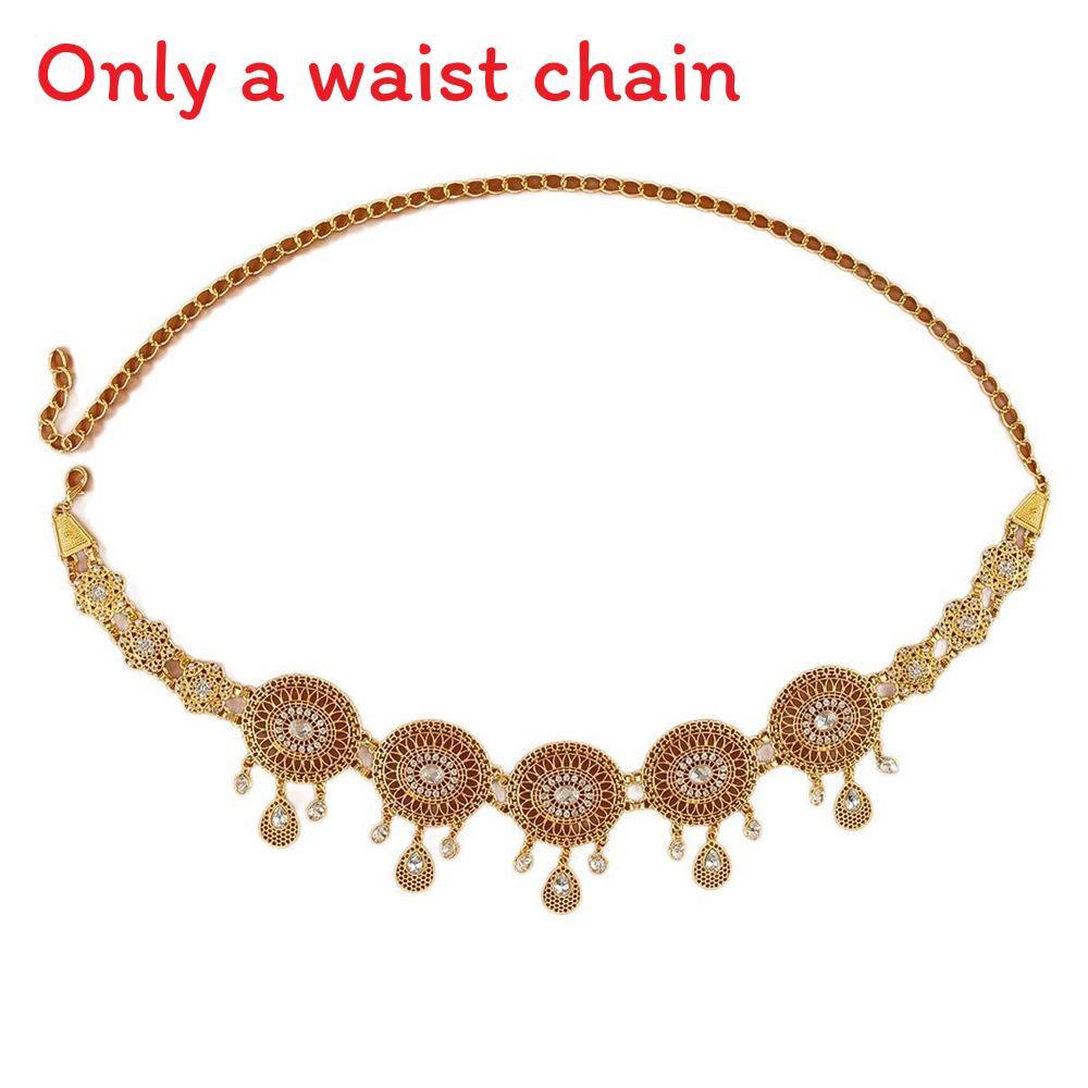 Ethnic Style Waist Chain With Geometric Alloy Pendant For Womens Festival Gift
