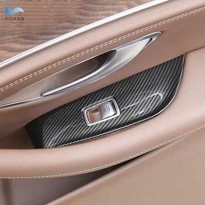 Auto Zubehör Carbon Faser Stil Innen Tür Fenster Schalter Rahmen Abdeckung Trim Für Mercedes Benz E Klasse W213 2016 - 2022