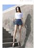 2026 High-Waisted Fringed Denim Midi Bodycon Skirt for Women - Spring/Summer Fake Two-Piece Design