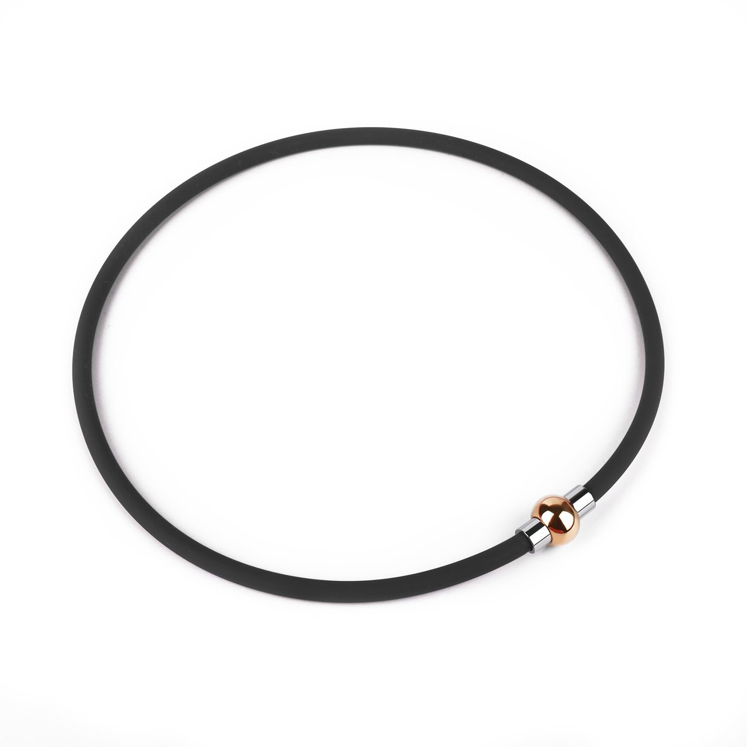 

FUANNA Силіконовий та Германієвий Магнітний Нержавіючий Розкішний Популярний на Всі Сезони Золотий та Намисто, Антистатичний, Сталевий, Модний, Дизайн, (50см,