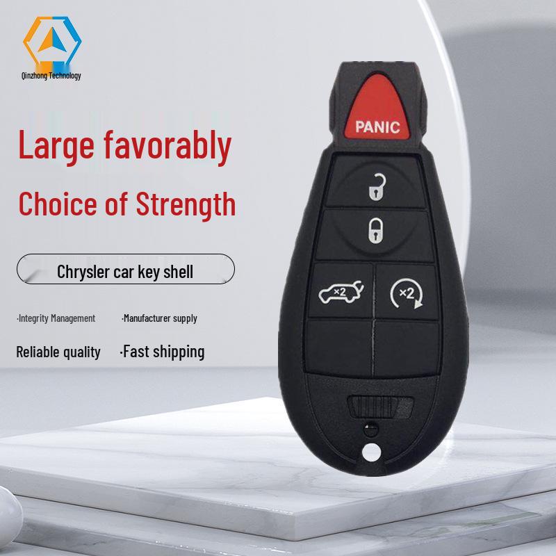 Chrysler 4+1 Button Smart Key Shell - Set of 2