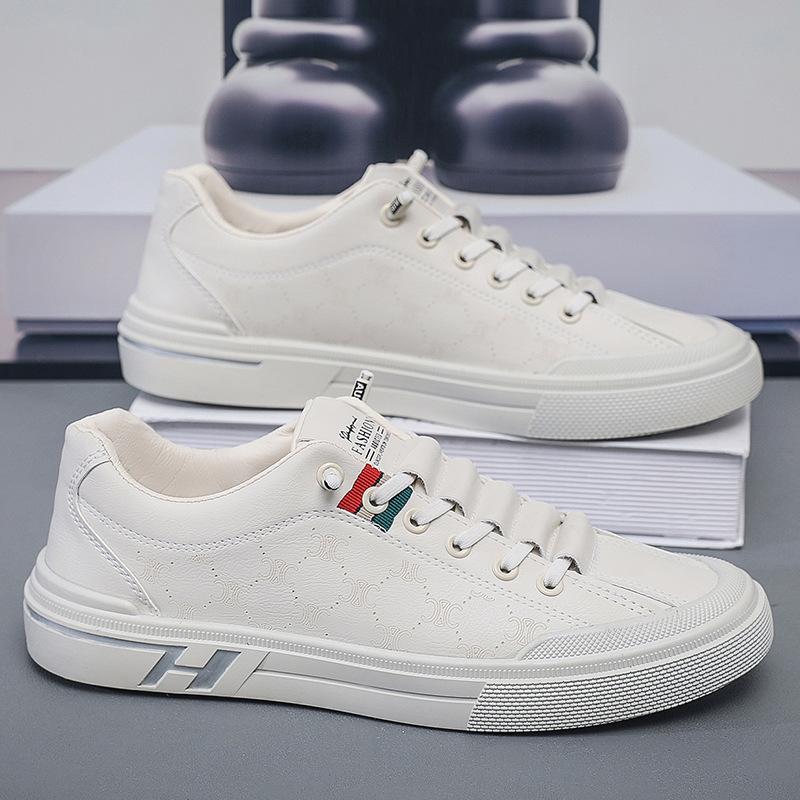 Men's Shoes New Breathable Little White Shoes Men's Trendy Versatile Flat-soled Sports Shoes Spring and Autumn Casual Board Shoes Men