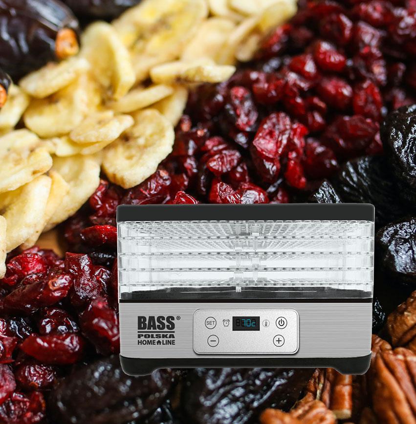 300W Mushroom, Fruit And Vegetable Dehydrator With Adjustable Trays. Large Chamber.