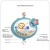 1 Set Light Sleep Toy Hanging Music Bed Bell Rotating Newborn Remote Control Crib Toys Multifunctional Baby Soothing Props