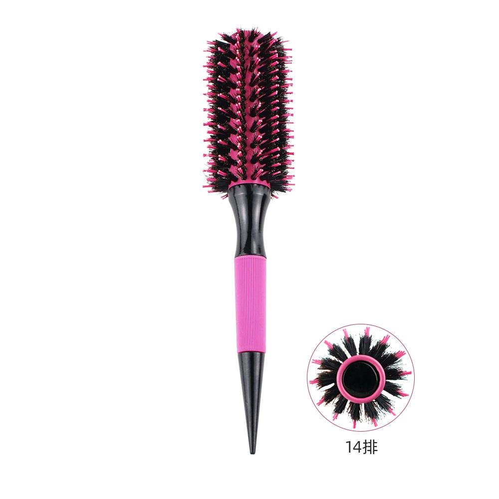 Barbershop Round Tube Curly Hair Rollers Hair Comb for Barber Salon Hair Brush Styling Hairbrush Hairdressing Combs Beauty Tools
