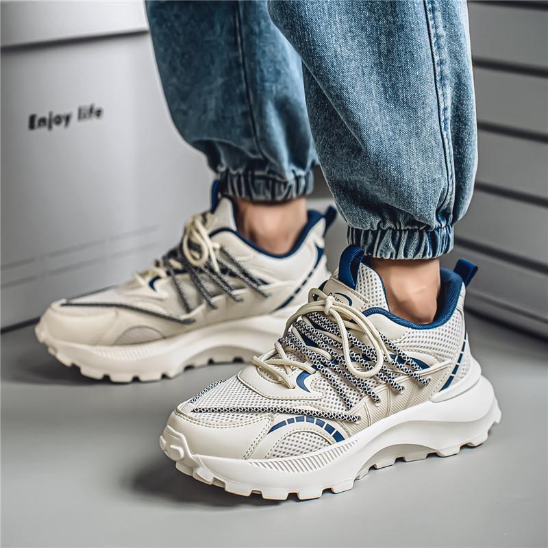 Sneakers men's new spring and summer mesh breathable casual dad shoes men's teen trend wear-resistant running shoes