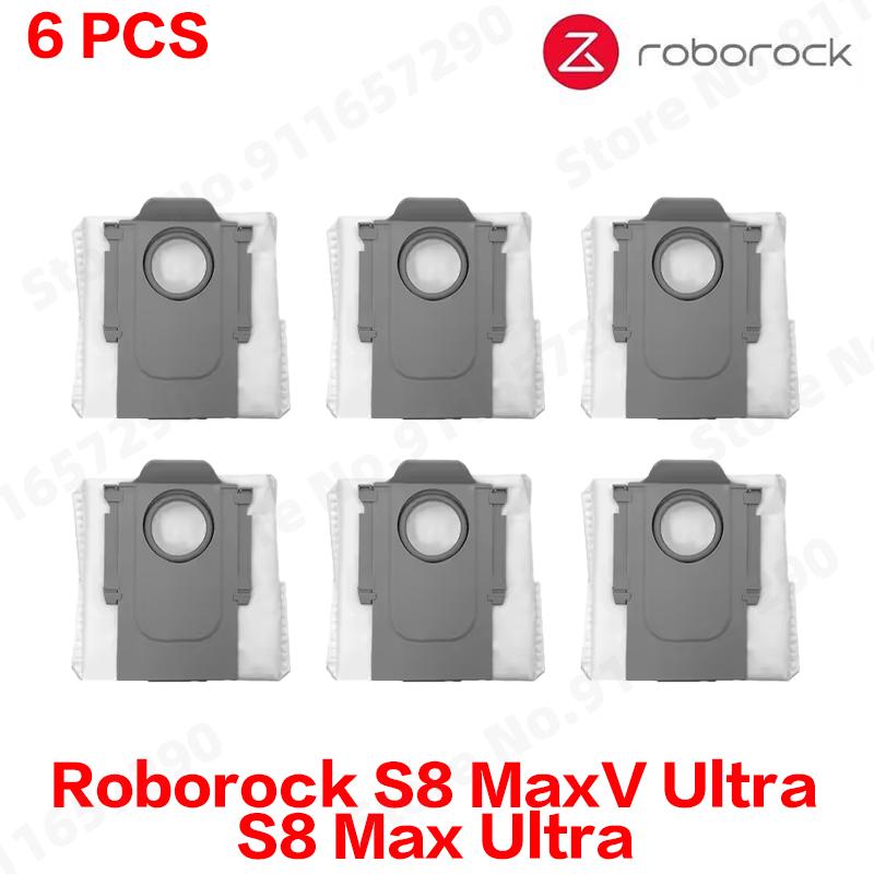 Compatible For Roborock S8 MaxV Ultra, S8 Max Ultra Replacement Parts Main Side Brush Hepa Filter Mop Cloth Dust Bag Accessories