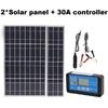 Battery Voltage 18V Framed Solar Panel Waterproof Controller