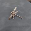 Silver Color Dragonfly Insect Brooch Pins Vintage Style Elegant Coat Accessories Animal Jewelry Gifts For Women