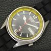 AUTOMATIK VINTAGE SEIKO ACTUS JAPAN HERREN SCHWARZES ZIFFERBLATT UHR a702329-5
