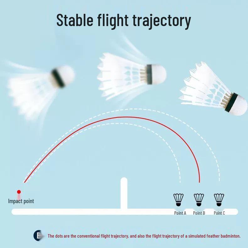 Stabilny lot Trwałe lotki do badmintona - Zawody halowe/plenerowe - 3 sztuki (12 sztuk), Zestaw treningowy (6 sztuk)