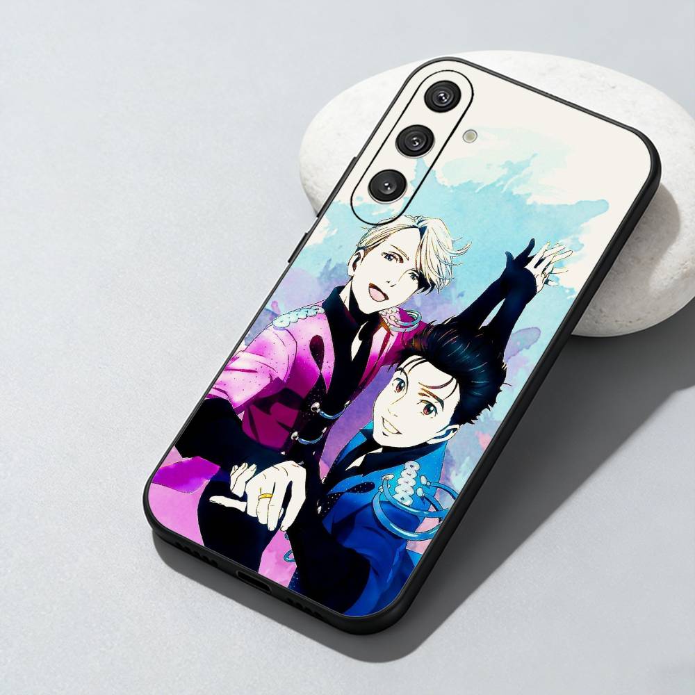 

Y-Yuri On Ice Anime Printed Phone Case For Samsung Galaxy A73,A72,A71,A70,A52,A51 Others Soft Black Cover Samsung a73 5g