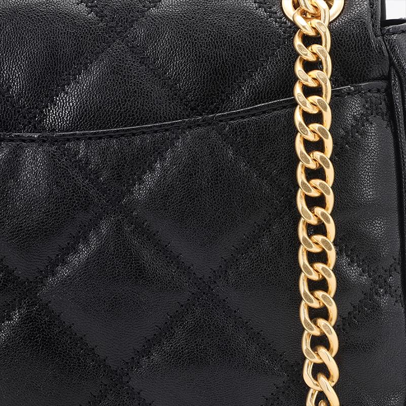 TORY BURCH Tangli Baiqi TB-Willa commuter rhombus chain sheepskin messenger bag square tote bag crossbody bag shoulder bag medium size 82368-001