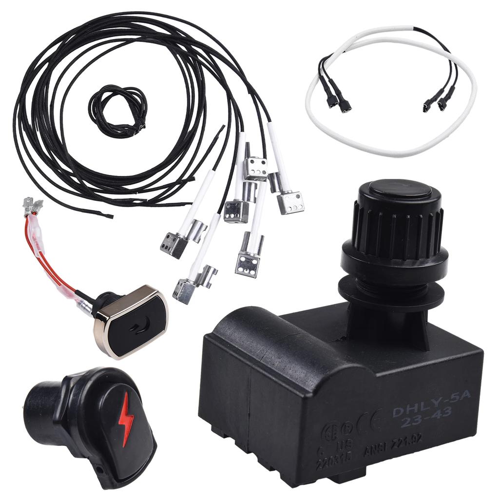 Barbecue Electronic Ignition Parts Igniter Kit For CharBroil Ignition Systems 463224912 463231711 Gas Grill Replacement Ignition
