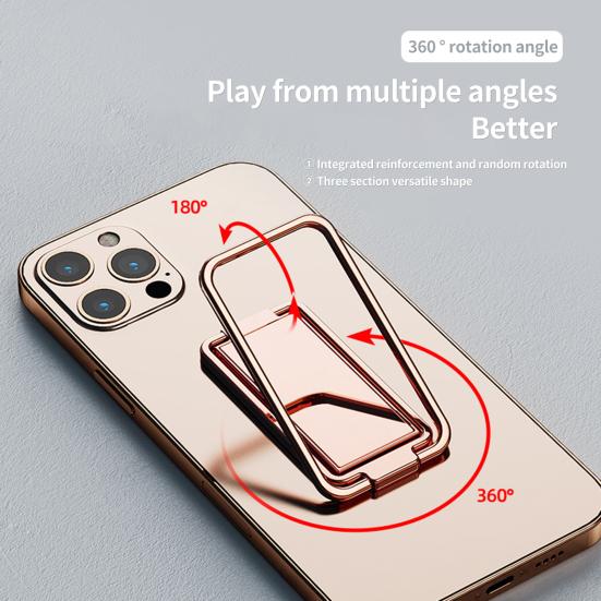 Mobile Phone Holder Degree 360 Fall Rotation Angle Adjustment Back-mounted Resistant Anti-shaking Phone Mobile Stand Daily