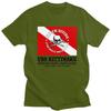 Custom USS Kittiwake Scuba Diving T Shirt for Men 100 Cotton Tee Short Sleeves Diver Dive Flag Tshirts Slim Fit Clothing Gift