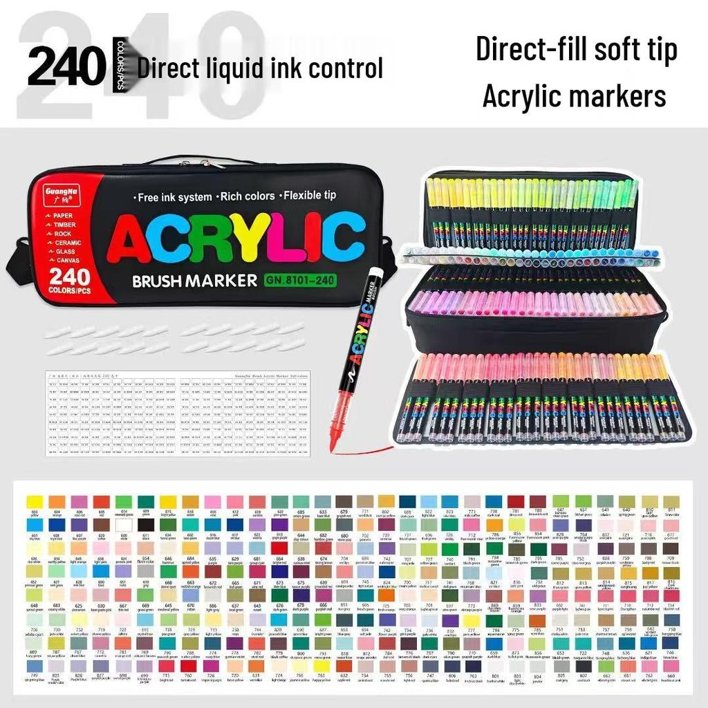 8101 Graffiti Acrylic Marker: Stackable, Odorless, Soft Tip for Students