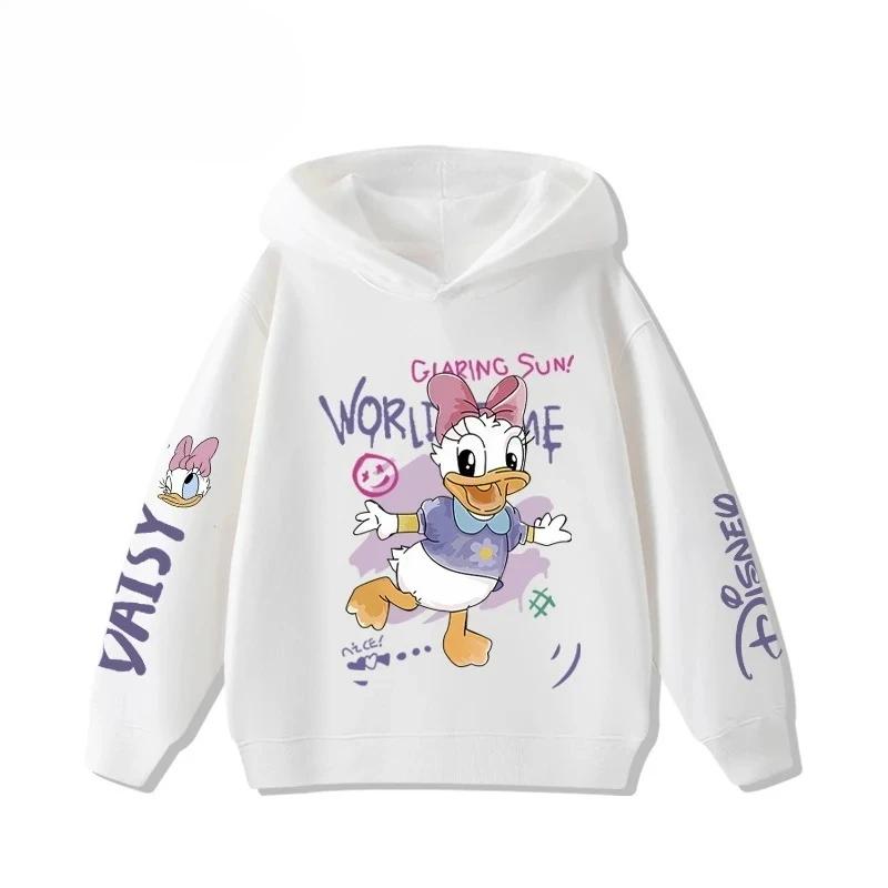 

Children s Donald Duck Cartoon Printed Sportswear for Autumn and Winter, Warm and Casual, Fashionable and Cute Sports Hoodie 160