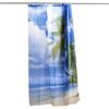 Beach 18x18m Hawaii Coconut Printed Bathroom Waterproof Polyester  Thicken Curtain Shower